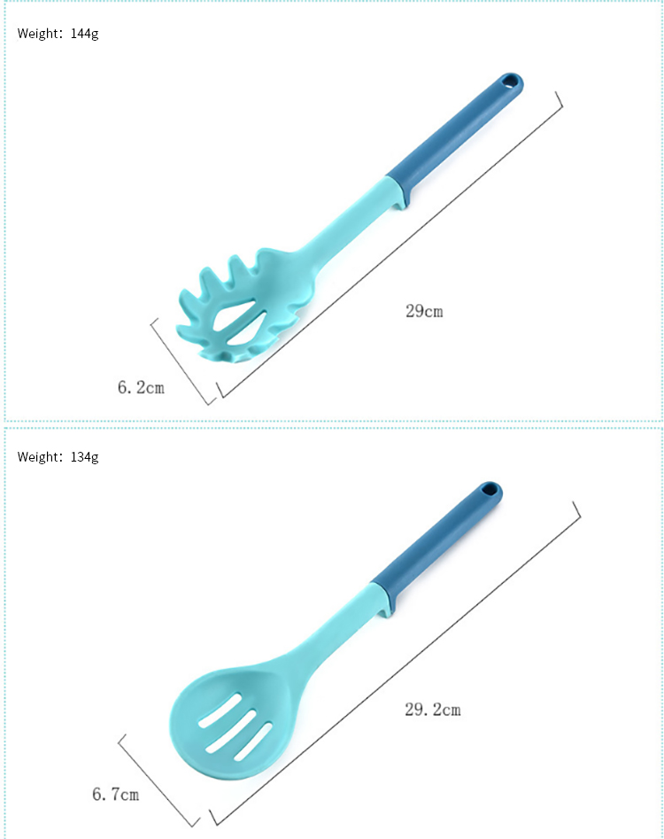 Hot Sale 8pcs Kitchen Cooking Utensil Set Baking Kitchen Gadget Nonstick Silicone Spatula Wholesale Silicone Kitchenware