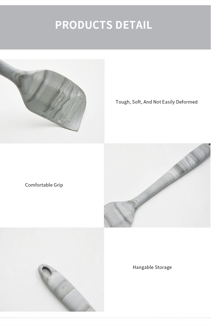 Heat Resistant Marbling Silicone cream spatula Scraper Baking Pastry Cake Tools Non stick butter Silicone Spatula