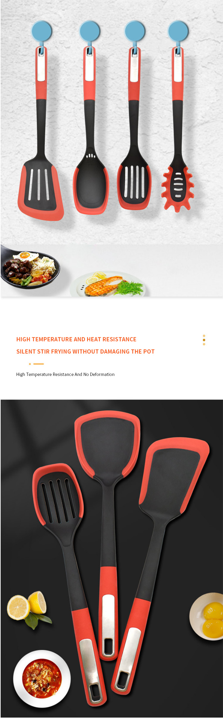 Nylon Cooking Tool Popular Kitchen Utensils Kitchenware Kids Non Stick Nylon Cooking Utensils Kitchen Set