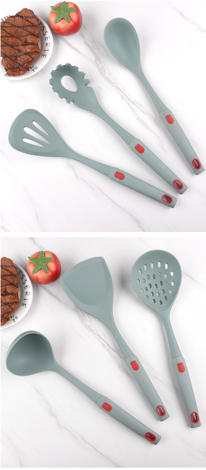 Complete Kitchen Utensil Set 6 Piece Non-Stick Cooking Silicone Kitchenware Kit kitchen utensils