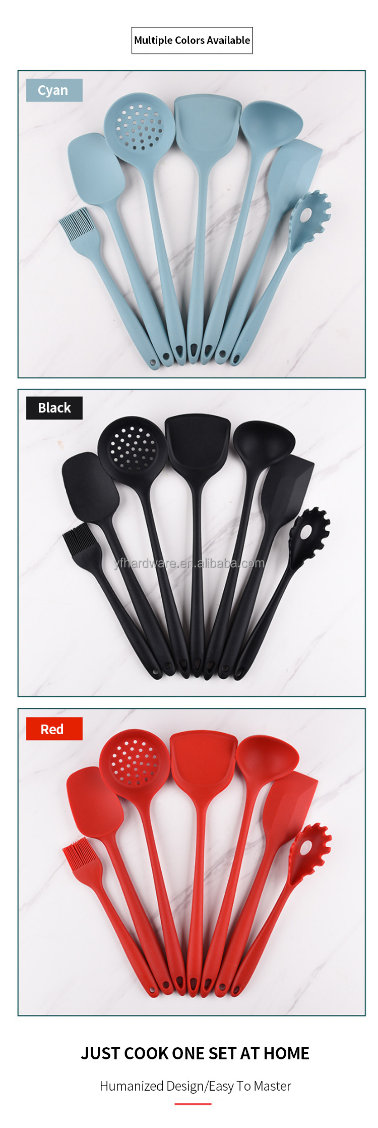 High Quality Kitchen Accessories Cooking Tools Bulk Stocked Luxurious Cooking Kitchen Utensils Set