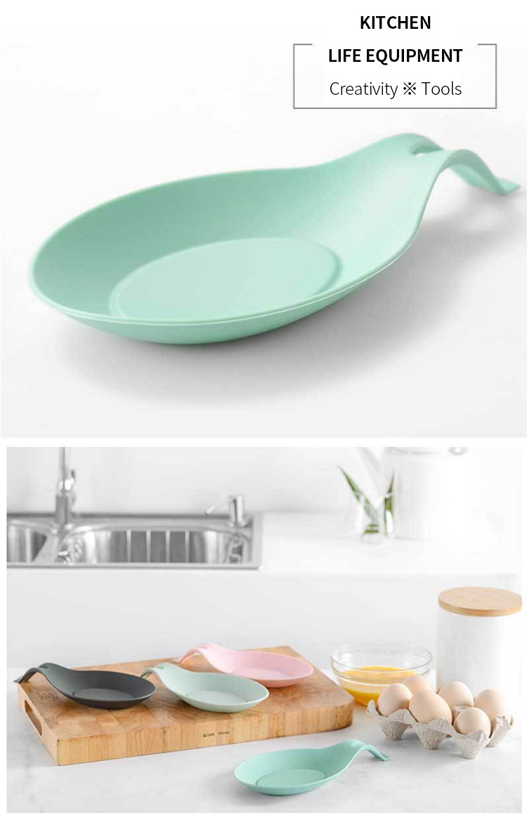 Silicone use spoon pad kitchenware pad heat insulation means easy cleaning spoon pad kitchen supplies