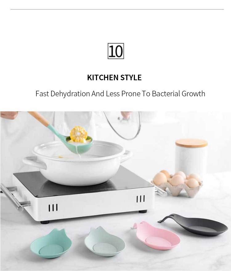Silicone use spoon pad kitchenware pad heat insulation means easy cleaning spoon pad kitchen supplies