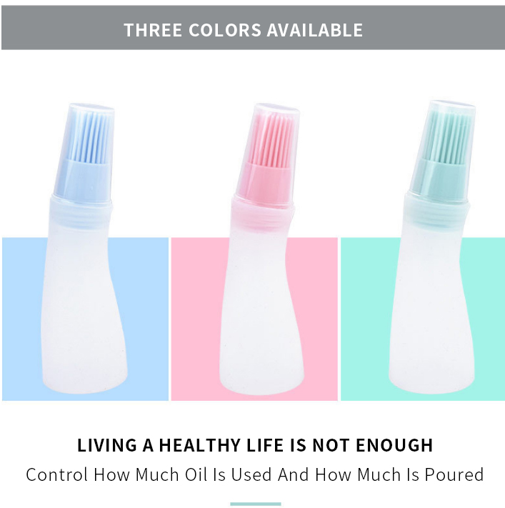 Dishwasher safe Heat Resistant BBQ Silicone Oil Brush, High Temperature Silicone Oil Bottle Brush Barbecue Baking Cake Brush