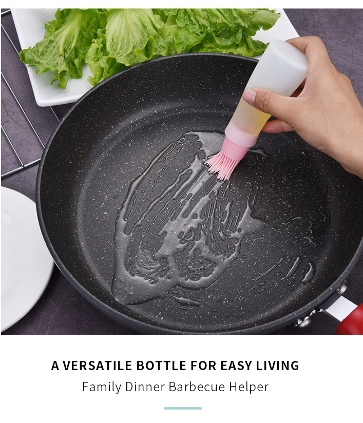 Dishwasher safe Heat Resistant BBQ Silicone Oil Brush, High Temperature Silicone Oil Bottle Brush Barbecue Baking Cake Brush