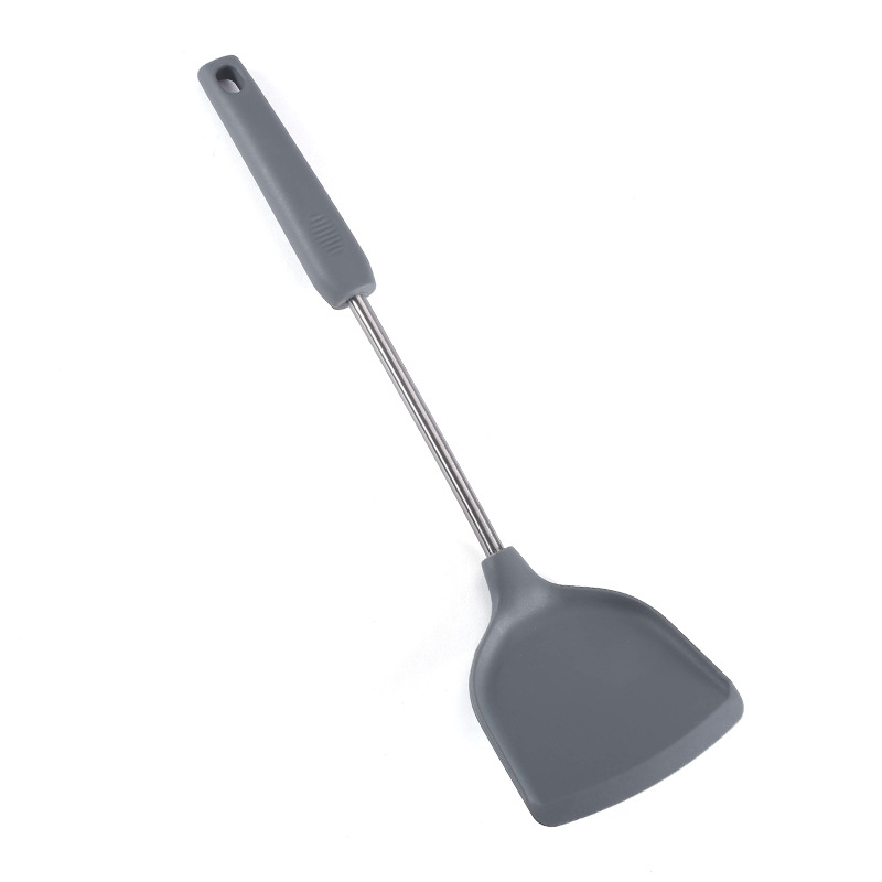 Non-Stick Silicone Spatula Kitchen Utensil for cooking Baking Stir-fry Silicone cooking Turner with long Handle