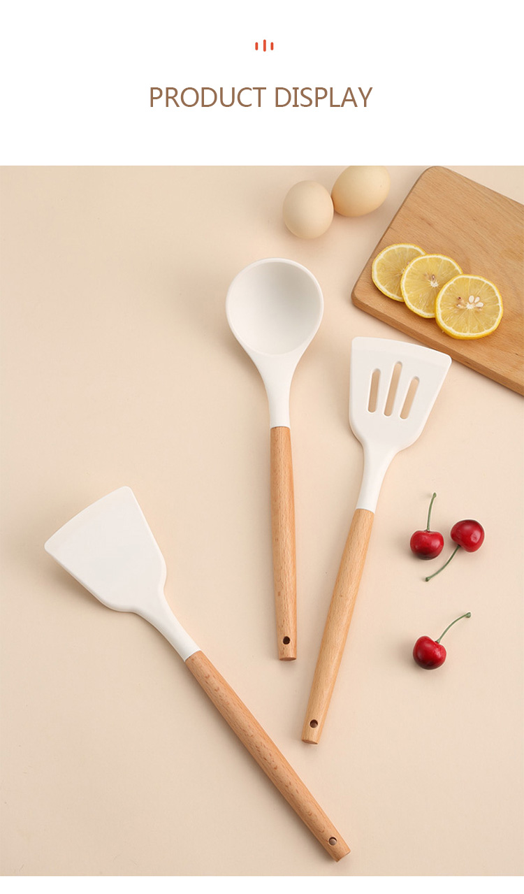 Wholesale smart kitchen utensils kitchenware 3pcs silicone kitchen accessories set for home