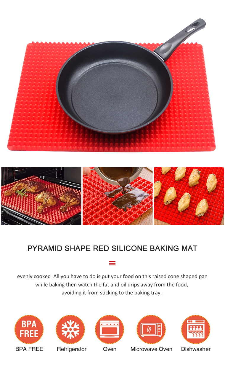 288g Pyramid pan silicone baking anti-slip mat