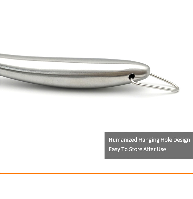 Best Selling Products 2023 in online Stainless Steel Hollow Handle Silicone Colander Skimmer Spoon