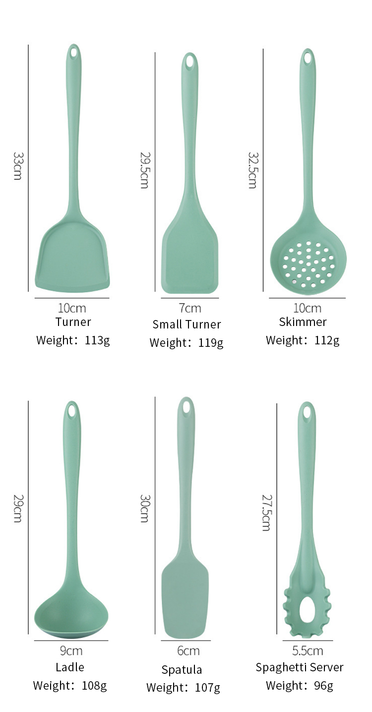 Kitchen Utensils Scraper Spoon Brush Shovel Multi-functional Cooking Silicone Spatula Baking Set Kitchen Accessories