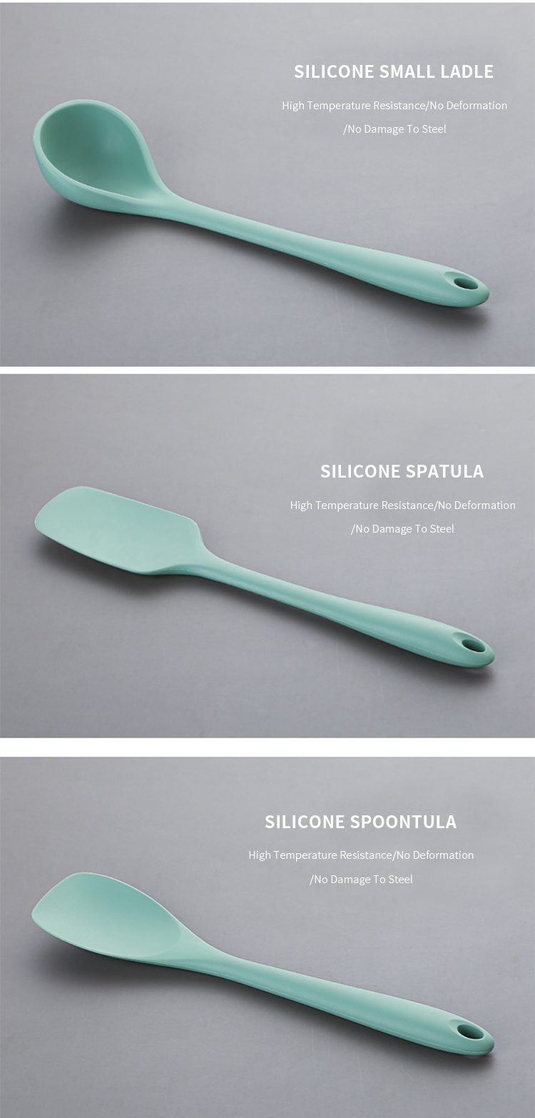 Kitchen Utensils Scraper Spoon Brush Shovel Multi-functional Cooking Silicone Spatula Baking Set Kitchen Accessories