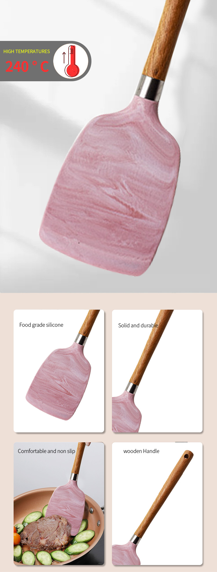 non-stick silicone leakage shovel kitchen utensil slotted turner kitchenaccessories Cooking Turner Silicone Spatula