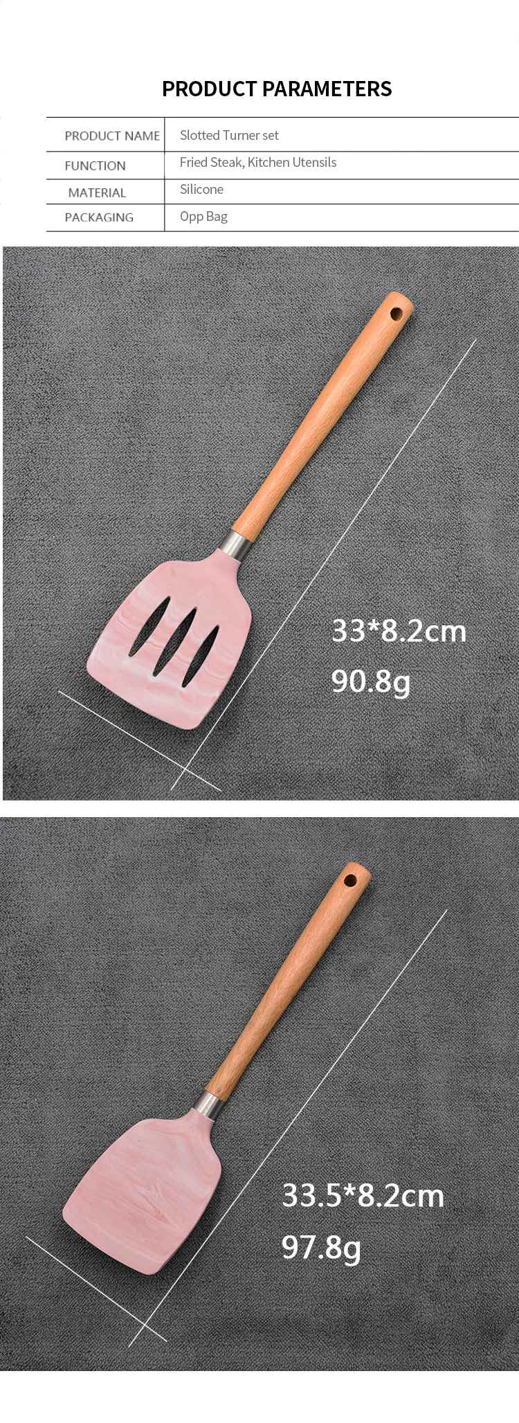 non-stick silicone leakage shovel kitchen utensil slotted turner kitchenaccessories Cooking Turner Silicone Spatula