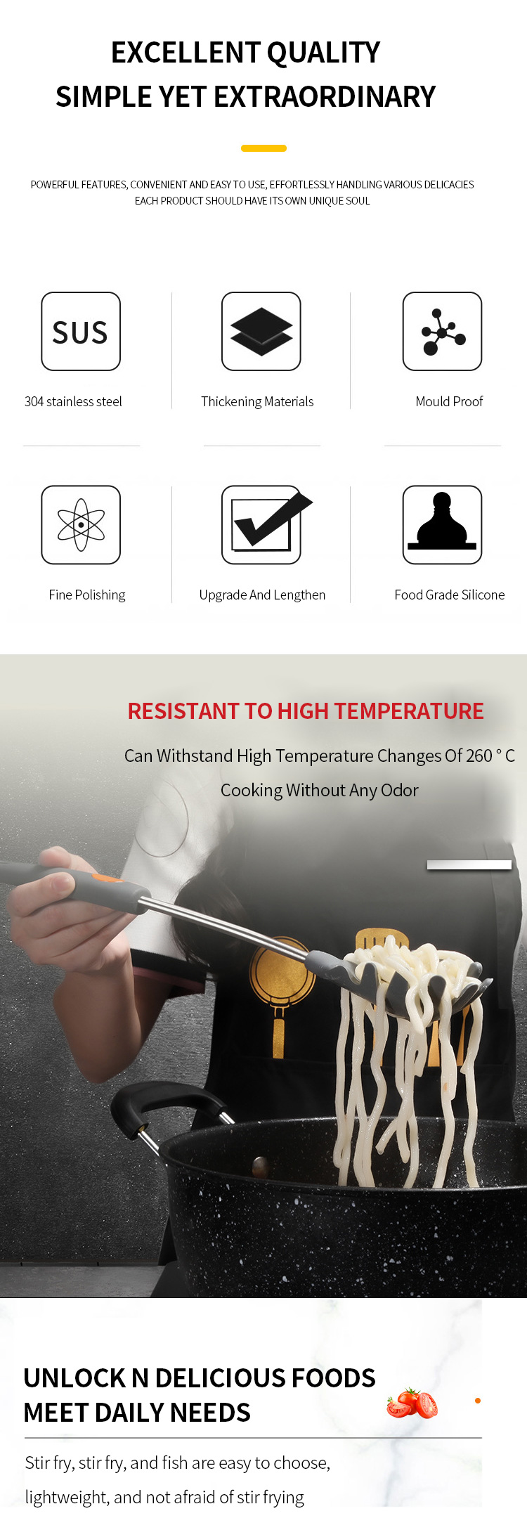 Silicone Pasta Server Kitchen Utensil Kitchen Accessories Silicone Stainless Steel Spaghetti Strainer Server Fork Spoon