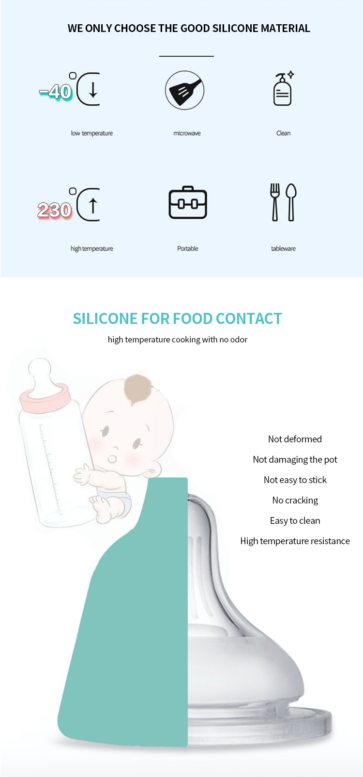 New Design Heat Resistant Silicone Cooking Spoon Silicone Spatula Utensils