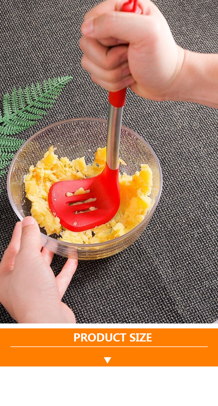 Food Grade Silicone Potato Pressure Press Silver Stainless Steel Handle Kitchenware Utensils Potato Ricer