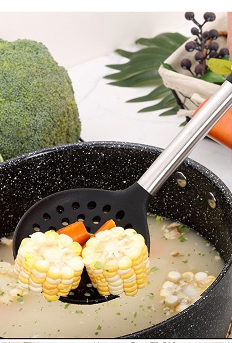 Stainless Steel Kitchenware Set Non-stick Kitchen Accessories Cooking Tools Silicone Utensil Set