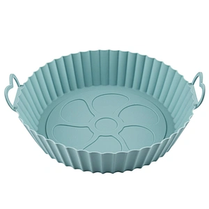 80g Amazon Hot Selling Air Fryer Silicone Pot Reusable Air Fryer Liners baking accessories Silicone Air Fryer Inner Liner Pot