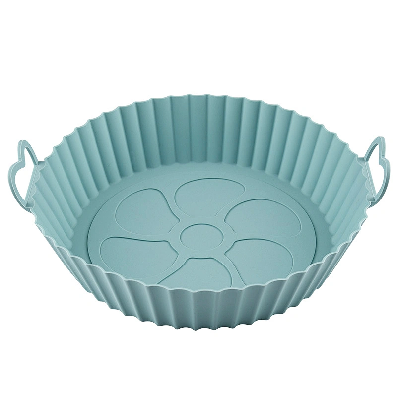 80g Amazon Hot Selling Air Fryer Silicone Pot Reusable Air Fryer Liners baking accessories Silicone Air Fryer Inner Liner Pot