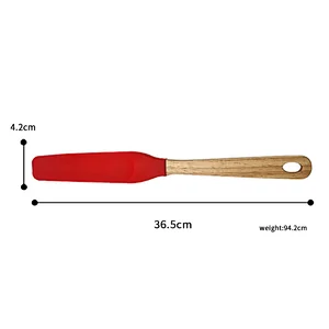 Non-Stick Long Handle Spatula Silicone Kitchen Accessory Multifunction Baking Utensil Jam Spatula