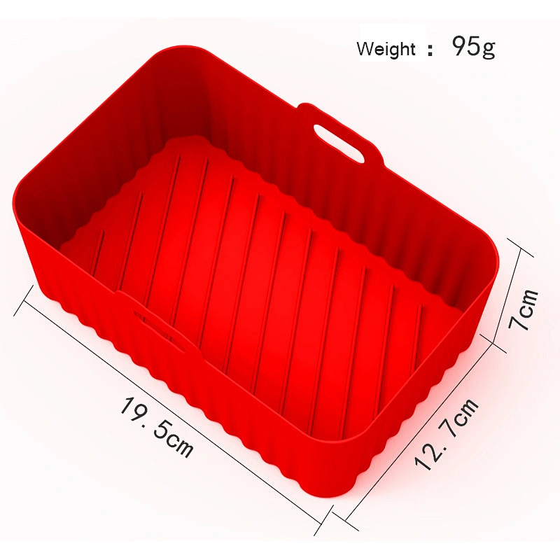 3pcs Reusable Air Fryer Silicone Pot Basket Liner Baking Mould Sets Food Safe Air Fryer Silicone Baking Tray Mats For Air Fryer