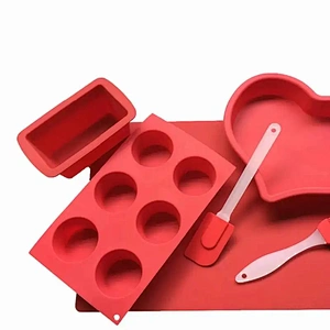 HOME GADGETS NON STICK BAKING MOLD SILICONE CAKE PAN LOAF PAN KITCHEN ACCESSORIES SET BAKING MAT SILICONE MOLD BAKING SET