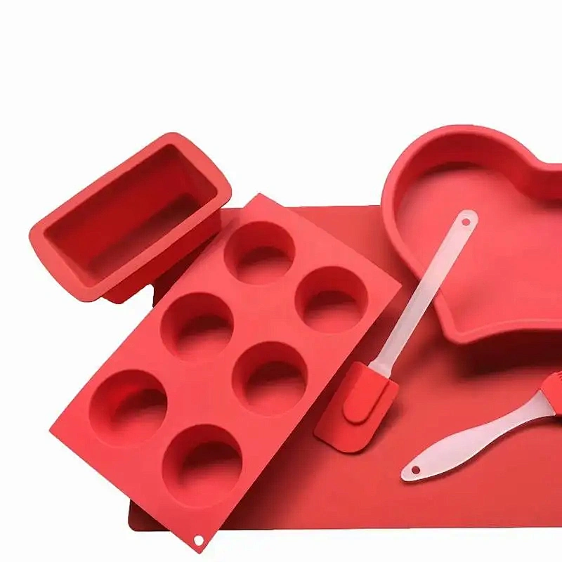 HOME GADGETS NON STICK BAKING MOLD SILICONE CAKE PAN LOAF PAN KITCHEN ACCESSORIES SET BAKING MAT SILICONE MOLD BAKING SET