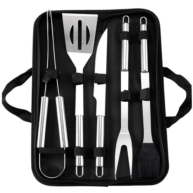 Complete BBQ Accessories  5PCS BBQ Tools Set  bbq grill tools set for outdoor barbecue camping Barbecue Grill Utensils