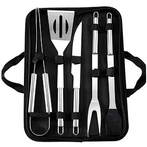 Complete BBQ Accessories  5PCS BBQ Tools Set  bbq grill tools set for outdoor barbecue camping Barbecue Grill Utensils