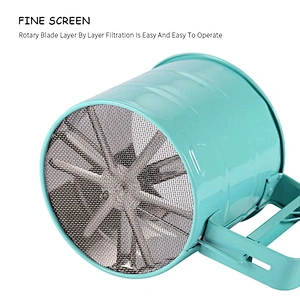 Bakeware Baking Flour Sieve Cup Stainless Steel Handheld Mesh Sieve Cup Cake Baking Tools Flour Sifter Manual Press Flour Sieve