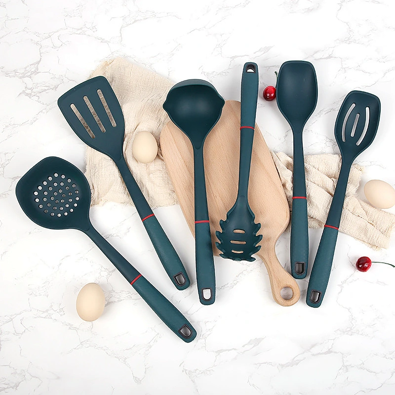 Newest 6 Piece Set Of Silicone Kitchen Utensil Set kitchen Gadget Kitchen Ware Accessories Silicon Utensils Cooking Tools Sets