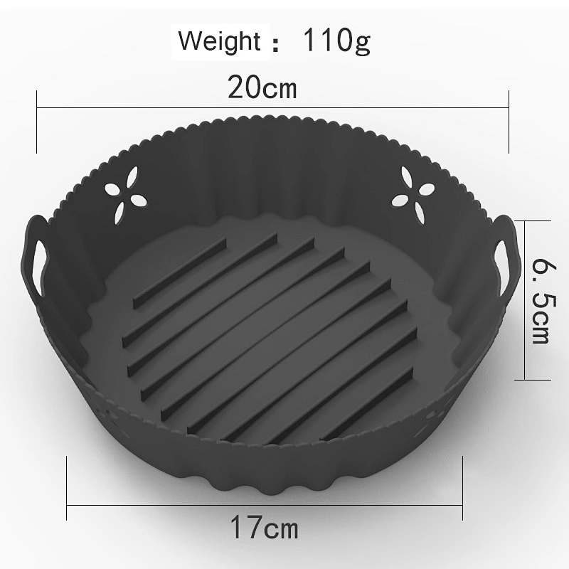 110g Reusable Air Fryer Liners Non Stick Silicone Food Safe Silicone Air Fryer Basket Accessories Air Fryer Silicone Pot