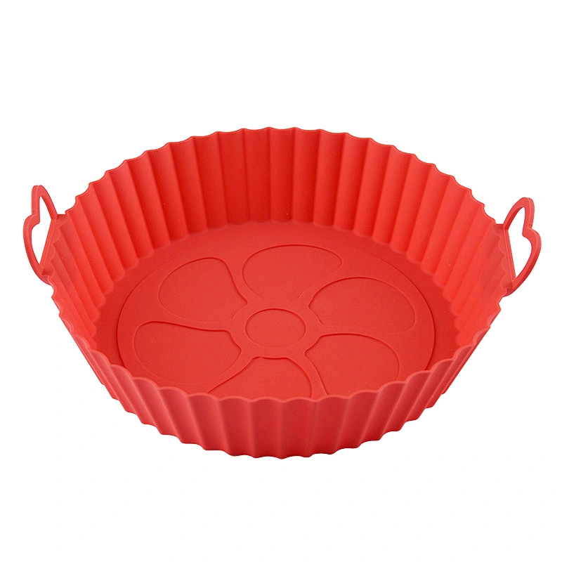 80g Amazon Hot Selling Air Fryer Silicone Pot Reusable Air Fryer Liners baking accessories Silicone Air Fryer Inner Liner Pot