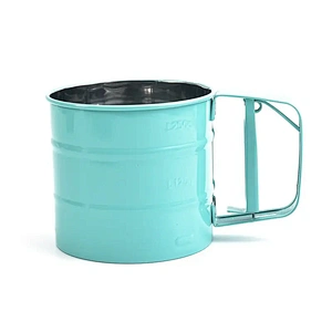 Bakeware Baking Flour Sieve Cup Stainless Steel Handheld Mesh Sieve Cup Cake Baking Tools Flour Sifter Manual Press Flour Sieve