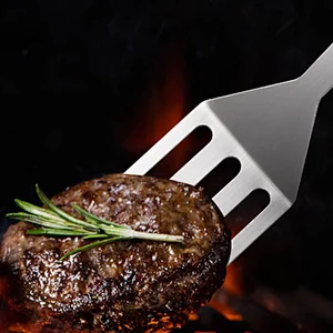 Stainless Steel Cooking Barbecue Shovel Bbq Accessories Outdoor Barbecue Camping Bbq Shovel Kitchen Cooking Bbq Spatula