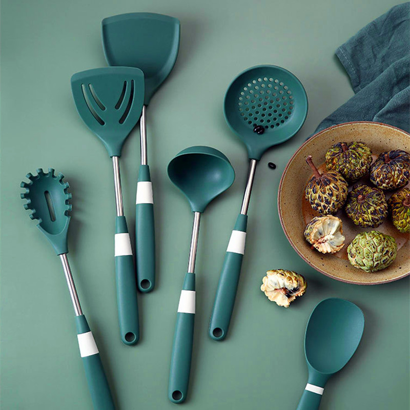 kitchen tools gadgets silicon cooking conina Non-Stick Heat Resistant 6pcs silicone kitchen utensils