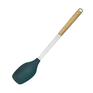 6set wooden handle kitchenware non stick stainless steel kitchen accessories silicone cooking kitchen utensil set