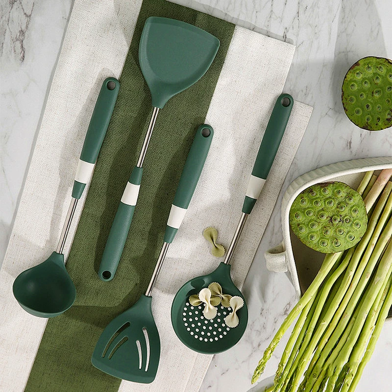 kitchen tools gadgets silicon cooking conina Non-Stick Heat Resistant 6pcs silicone kitchen utensils
