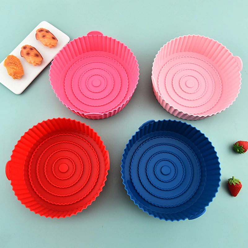 133g Air Fryer Liners Silicone Reusable Silicon Air Fryer Basket Baking Tools Round Cake Silicone Air Fryer Liner