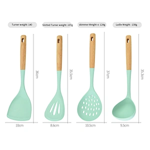 4PCS HOUSE UTENSILS KITCHEN COOKING UTENSILS SETS SILICONE KITCHEN COOKING TOOLS SET KITCHEN GADGETS KITCHENWARE UTENSILS SET