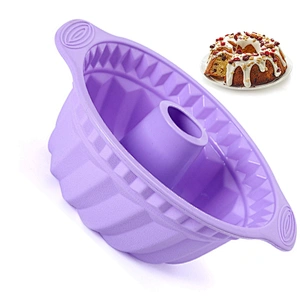 Kitchen Accessories Silicone Circular Round Shape Hollow Chimney Baking Pan Chiffon Bread Cheese Cake DIY Baking Tools Cake Mold