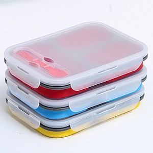 Bento Lunch Box For Adults And Kids 3 Compartment Lunch Box Kitchen Tools Gadgets Food Storage Container