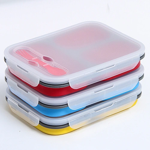 Bento Lunch Box For Adults And Kids 3 Compartment Lunch Box Kitchen Tools Gadgets Food Storage Container