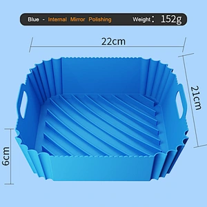 152g Customized color Non-stick Easy to clean Silicone Air Fryer Accessories Basket Silicone Air Fryer Liners