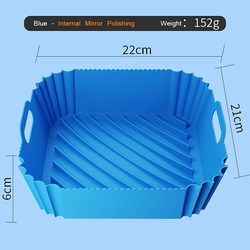 152g Customized color Non-stick Easy to clean Silicone Air Fryer Accessories Basket Silicone Air Fryer Liners