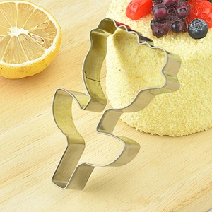 Provide Factory Custom Baking Diy Mould Hanukah Bakeware Set Holiday Heart Rose Tulip Type Stainless Steel Cookie Cutter