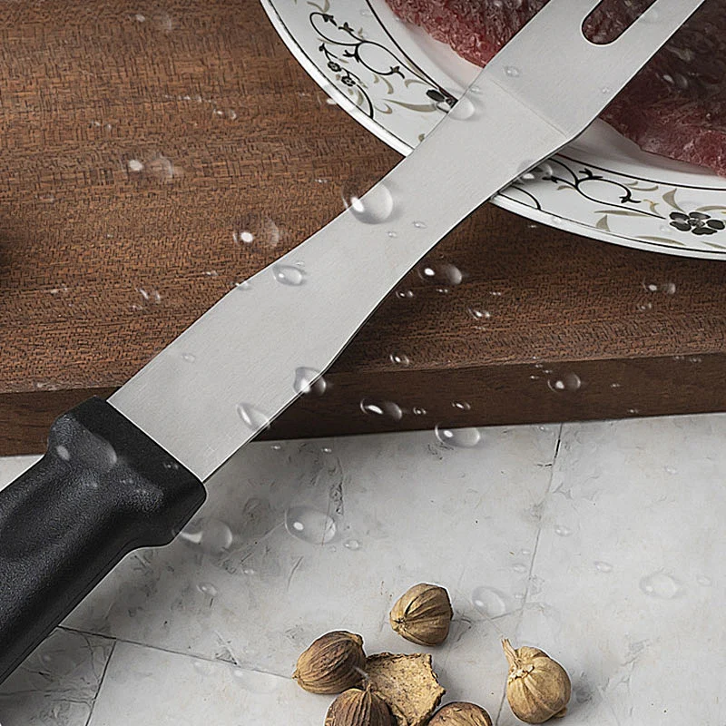 New Design Stainless Steel Cooking Bbq Meat Fork With Pp Wood Handle Grill Tools Stainless Steel Bbq Grill Fork