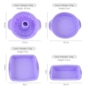 HOME GADGETS NON STICK BAKING MOLD SILICONE CAKE PAN LOAF PAN KITCHEN ACCESSORIES SET BAKING MAT SILICONE MOLD BAKING SET