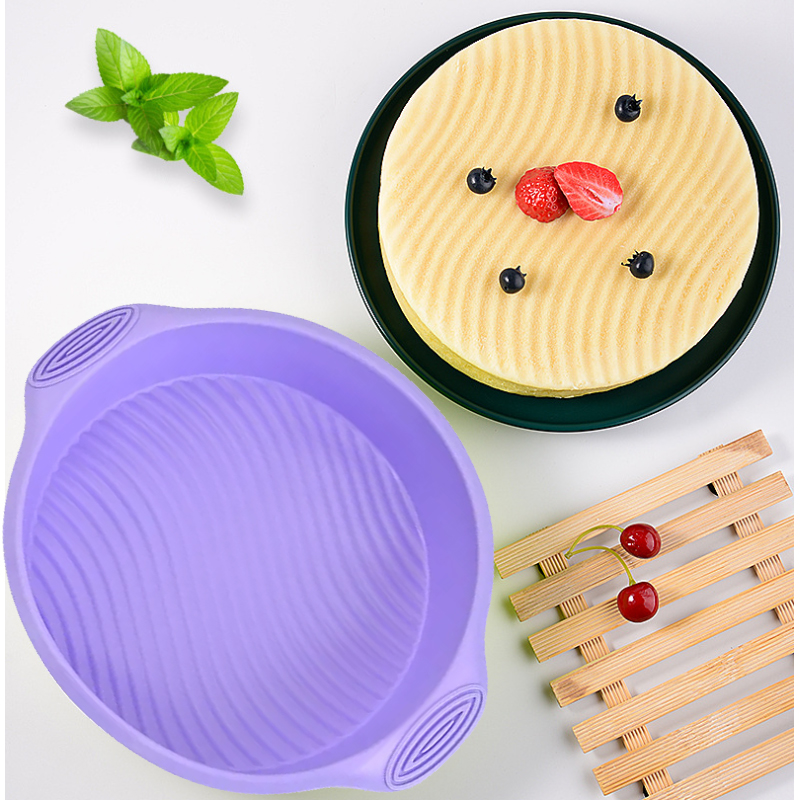 Kitchen Gadgets Round Baking Cake Tools Silicone Mold Pan Silicone Bread Pan Toast Bread Mold Cake Tray Mould Cake Mold