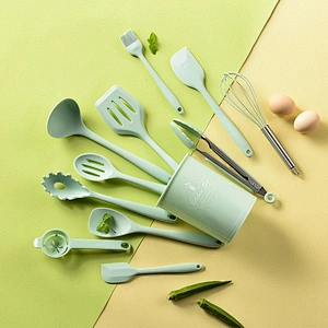 10 pieces Silicone Kitchen Accessories Cooking Tools Non-stick Pan Cocina Silicone Kitchen Utensils set